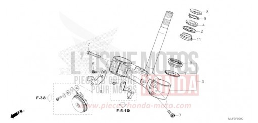 TIGE DE DIRECTION NT1100AR de 2024
